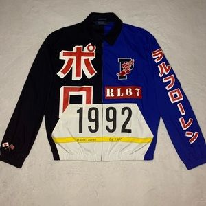 Rare Retro Polo Ralph Lauren Tokyo Stadium Pwing Jacket Zip Up 92 93 Limited 500